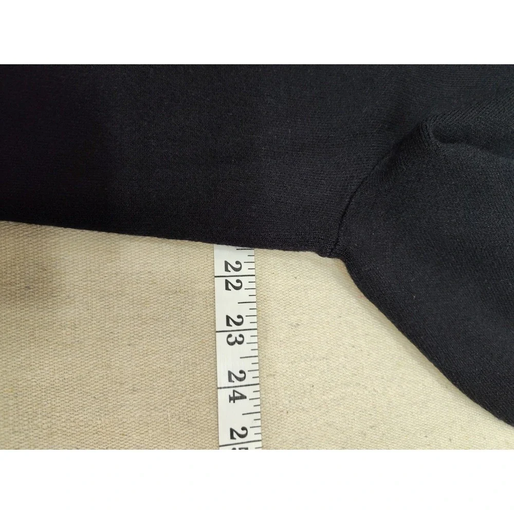 Lachlan British Inspired Mens Black Quarter‎ Zip Pullover Sweater Large